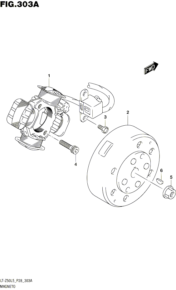 ALLUMAGE ROTOR STATOR POUR SUZUKI QUADSPORT 50 1992 POUR SUZUKI QUADSPORTLT Z50 L5 
