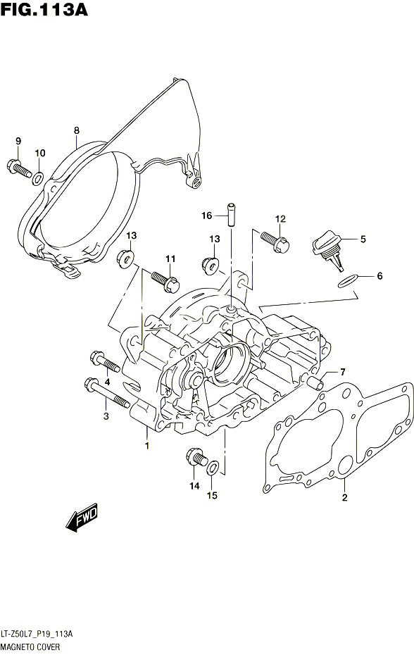 CARTER ALLUMAGE POUR SUZUKI QUADSPORT 50 2017 POUR QUADSPORT Z50 LT Z50 L7 