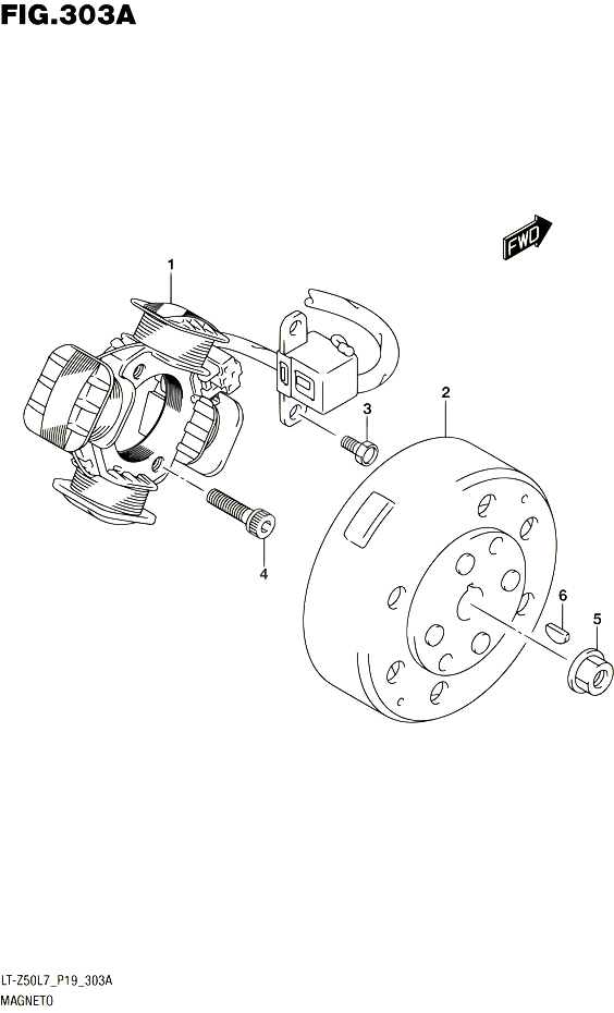 ALLUMAGE ROTOR STATOR POUR SUZUKI QUADSPORT 50 2017 POUR QUADSPORT Z50 LT Z50 L7 