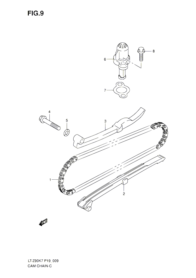 DISTRIBUTION POUR SUZUKI QUADSPORT 90 2010 POUR SUZUKI QUADSPORTLT Z90 L0  LT Z90Z L0 