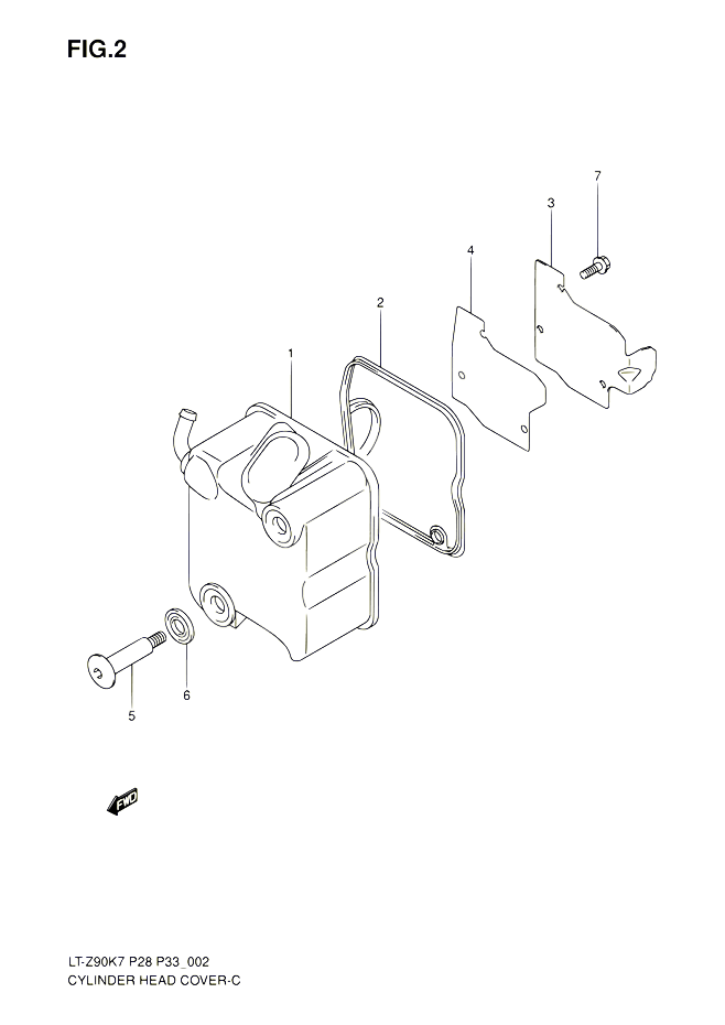 COUVRE CULASSE POUR SUZUKI QUADSPORT 90 2010 POUR SUZUKI QUADSPORTLT Z90 L0  LT Z90Z L0 