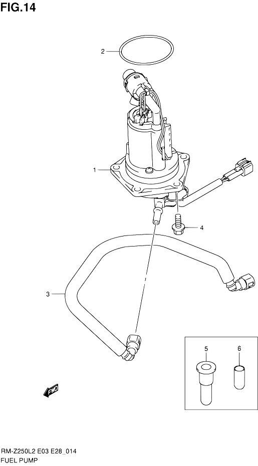 POMPE A ESSENCE POUR SUZUKI RM ZRM Z250 L2 2012