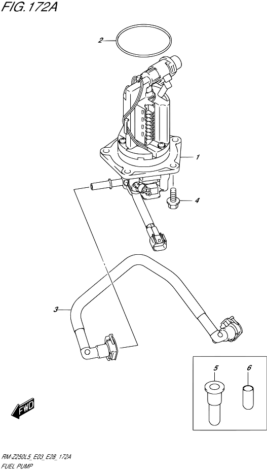 POMPE A ESSENCE POUR SUZUKI RM ZRM Z250 L5 1992