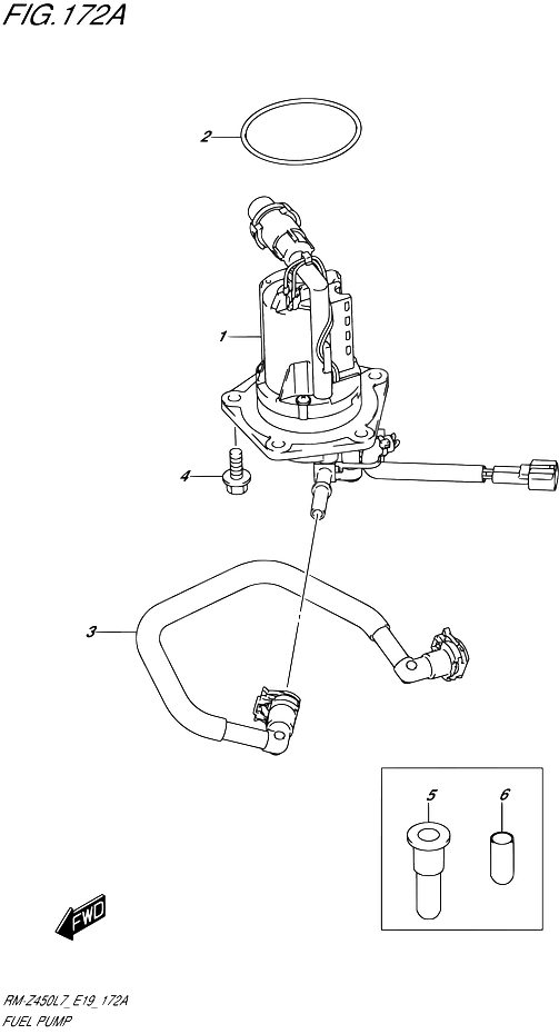 POMPE A ESSENCE POUR RM Z 450RM Z450 L7 2017
