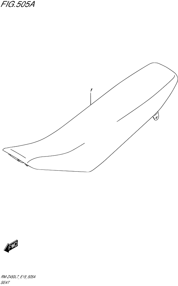 SELLE POUR RM Z 450RM Z450 L7 2017