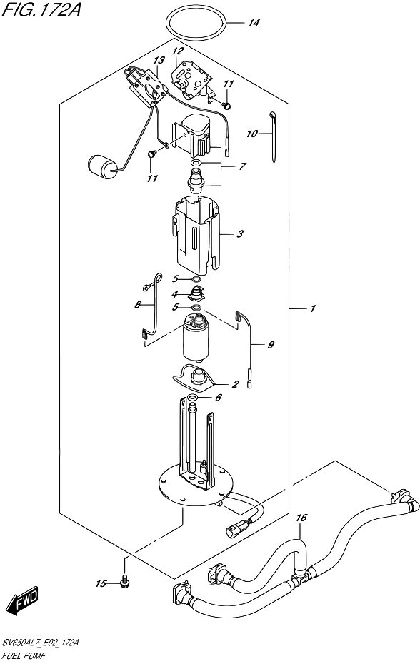POMPE A ESSENCE POUR SV 650 ABS 35KW A2SV650UA L7 2017
