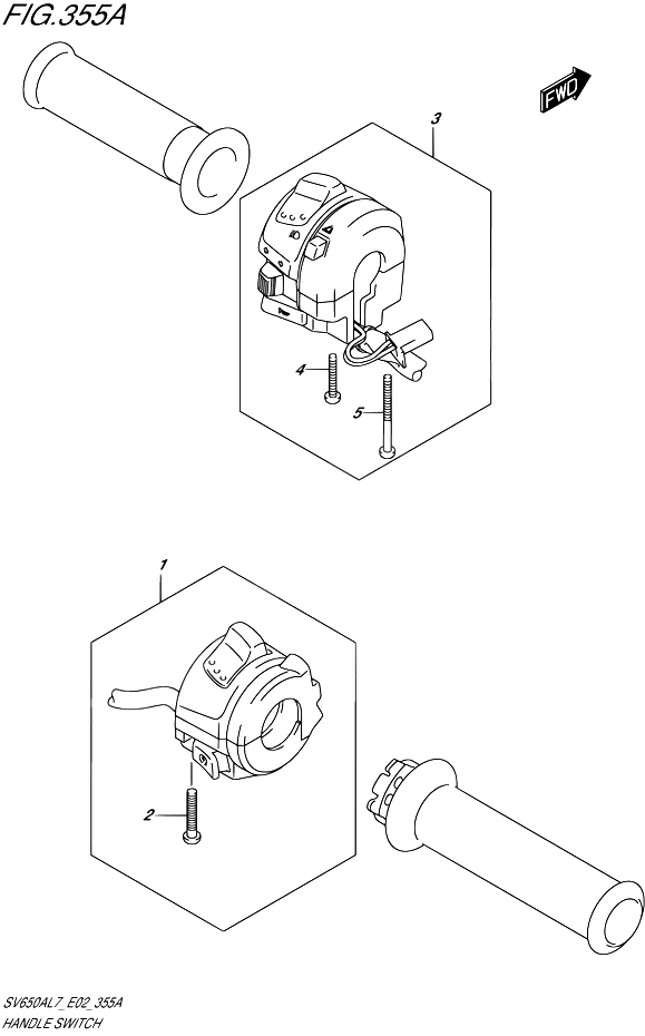 COMMODOS POUR SV 650 ABS 35KW A2SV650UA L7 2017