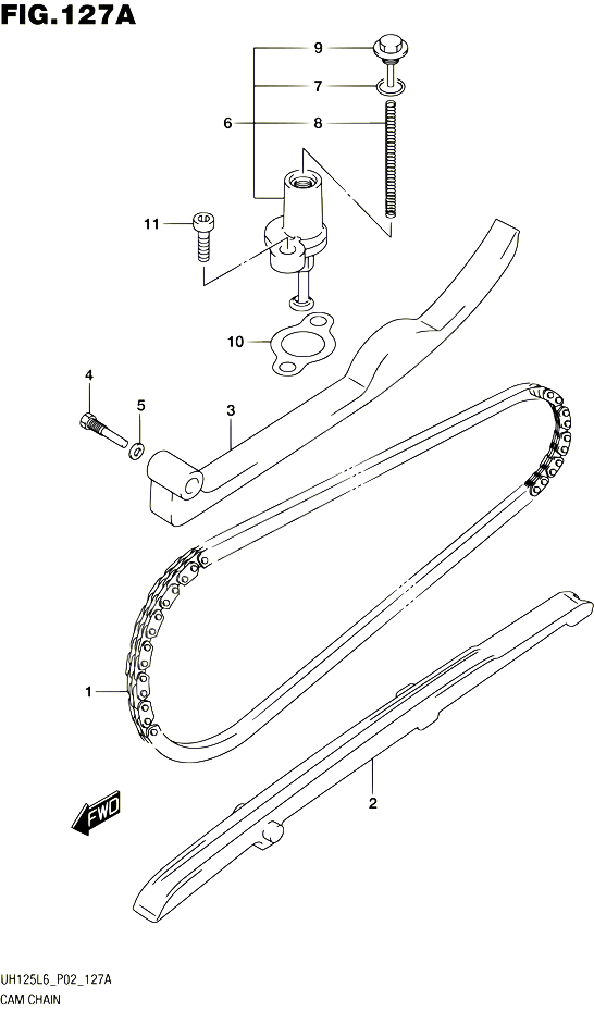 DISTRIBUTION POUR SUZUKI BURGMAN 125 2016 POUR BURGMAN 125 UH125A L6 