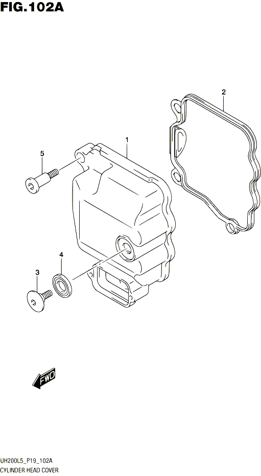 COUVRE CULASSE POUR SUZUKI BURGMAN 200 1995 POUR SUZUKI BURGMANUH200A L5 