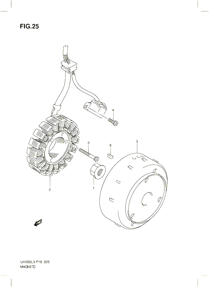 ALLUMAGE ROTOR STATOR POUR SUZUKI BURGMAN 200 2013 POUR SUZUKI BURGMANUH200 L3 UH200Z L3 