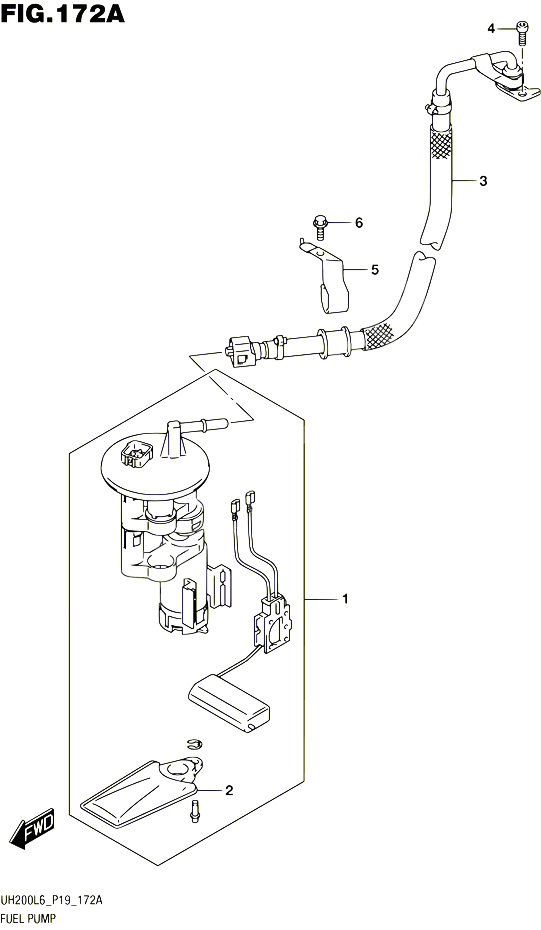 POMPE A ESSENCE POUR SUZUKI BURGMAN 200 2016 POUR SUZUKI BURGMANUH200 L6 