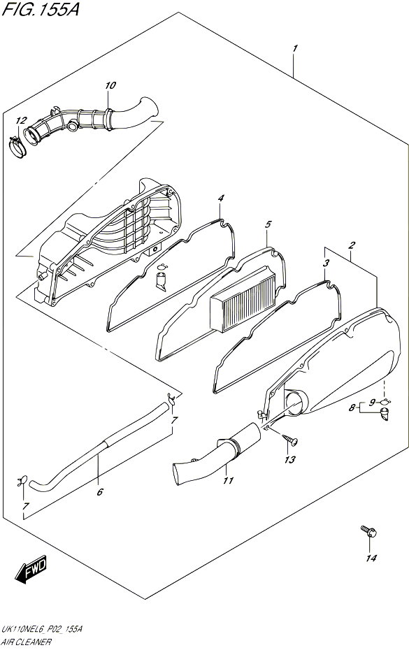 FILTRE A AIR POUR SUZUKI ADDRESS 110 2016 POUR SUZUKI ADDRESSUK110NE L6 