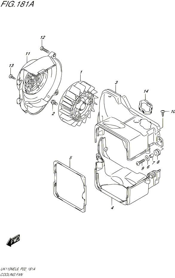 VENTILATEUR DE REFROIDISSEMENT POUR SUZUKI ADDRESS 110 2016 POUR SUZUKI ADDRESSUK110NE L6 