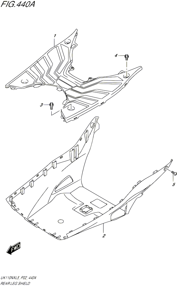 MARCHE PIEDS POUR SUZUKI ADDRESS 110 2015 POUR ADDRESS 110 SPECIAL EDITION UK110NX L5 