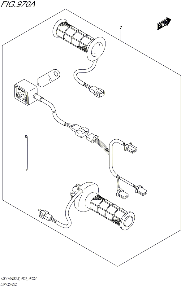 OPTIONS GRIP HEATER SET POUR SUZUKI ADDRESS 110 2015 POUR ADDRESS 110 SPECIAL EDITION UK110NX L5 