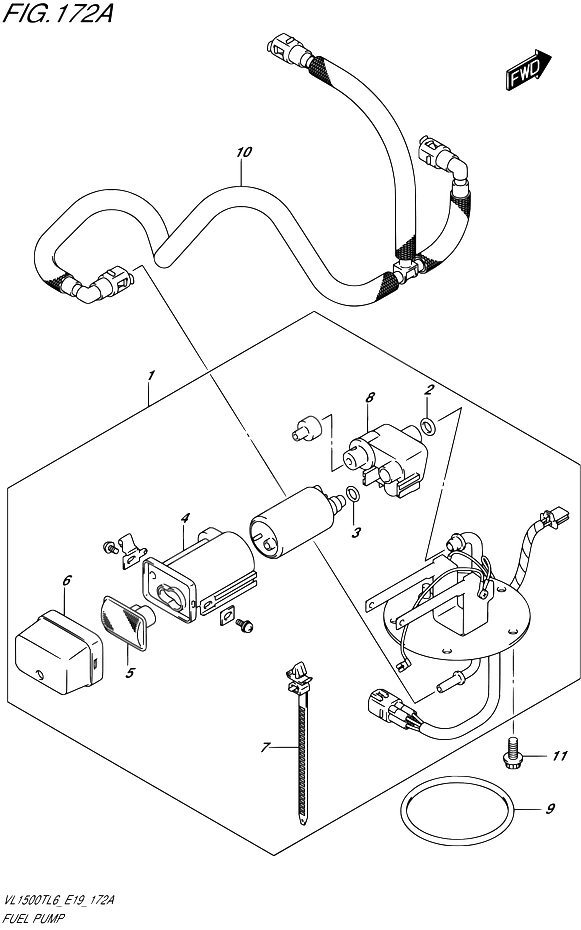 POMPE A ESSENCE POUR SUZUKI INTRUDERVL1500T L6 2016
