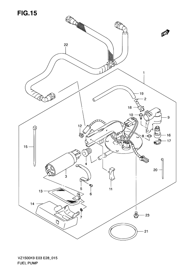 POMPE A ESSENCE POUR SUZUKI BOULEVARDVZ1500 L0 2010