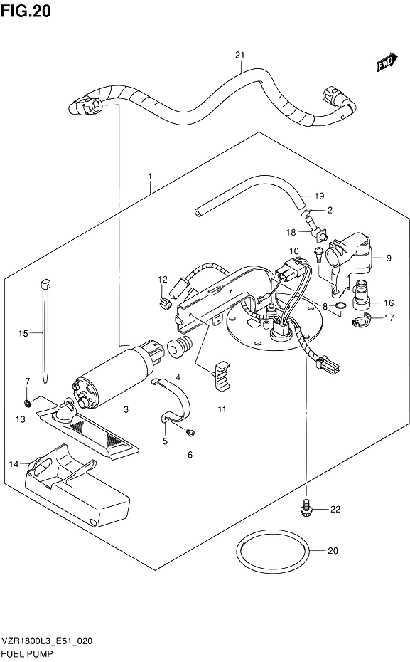 POMPE A ESSENCE POUR INTRUDER 1800 VZR1800 L3 VZR1800Z L3 2013