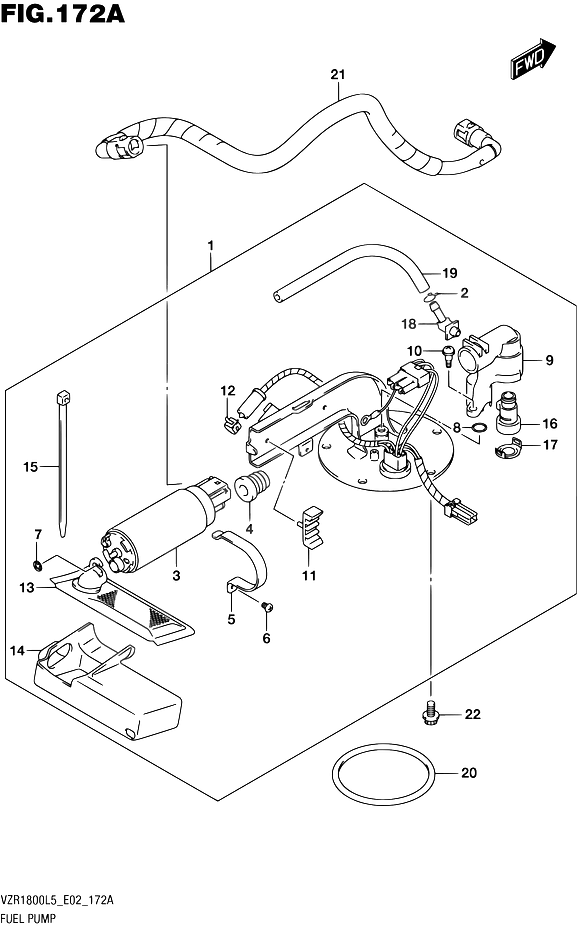 POMPE A ESSENCE POUR INTRUDER M1800RVZR1800UF L5 2015