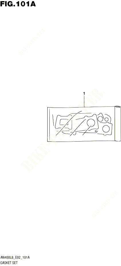 KIT JOINTS POUR SUZUKI BURGMAN 400 2018 POUR BURGMAN 400 ABS AN400L8 E02 