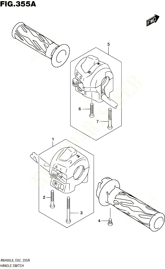 COMMODOS POUR SUZUKI BURGMAN 400 2018 POUR BURGMAN 400 ABS AN400L8 E02 