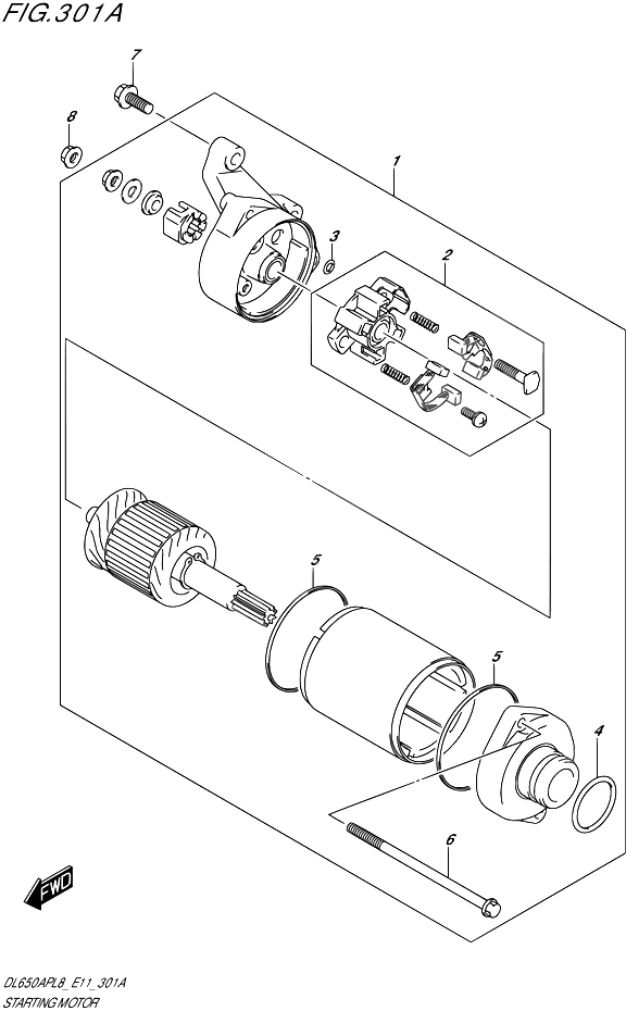 DEMARREUR POUR V STROM 650 ABSDL650AP L8 2018