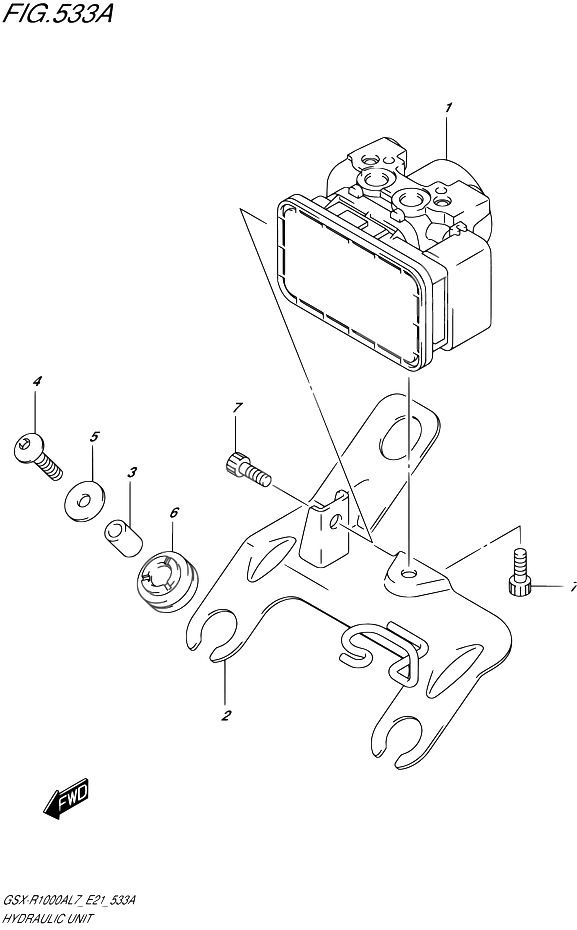 SYSTEME ABS POUR GSX R 1000 ABSGSX R1000AL7 E21 2017