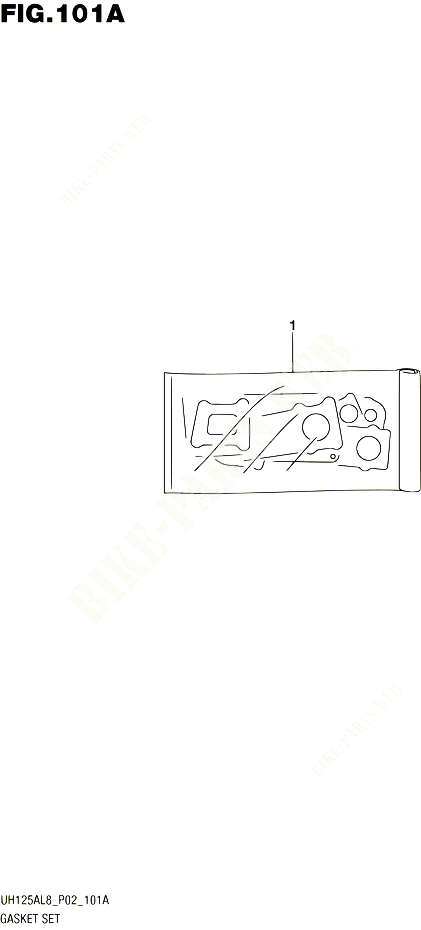 KIT JOINTS POUR SUZUKI BURGMAN 125 2018 POUR BURGMAN 125 UH125AL8 P02 