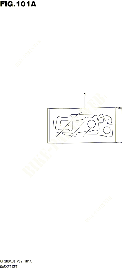 KIT JOINTS POUR SUZUKI BURGMAN 200 2018 POUR BURGMAN 200 ABS UH200AL8 P02 