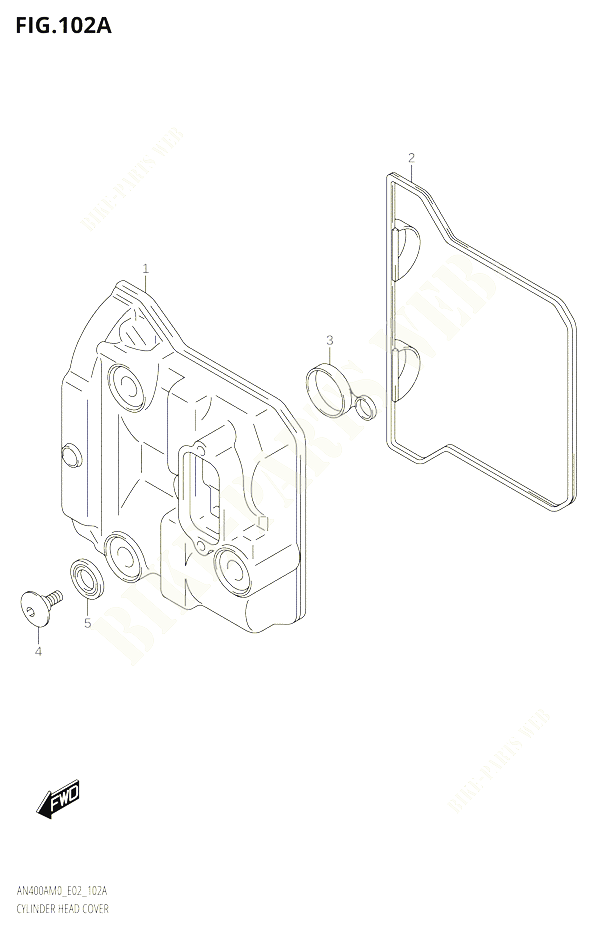 COUVRE CULASSE POUR SUZUKI BURGMAN 400 2020 POUR BURGMAN 400 AN400A M0 
