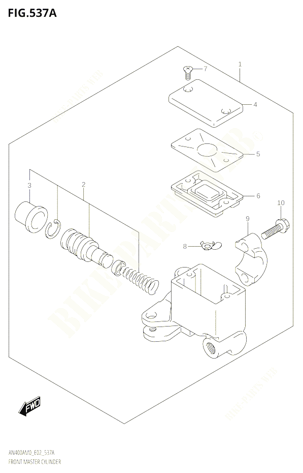 MAITRE CYLINDRE AVANT POUR SUZUKI BURGMAN 400 2020 POUR BURGMAN 400 AN400A M0 