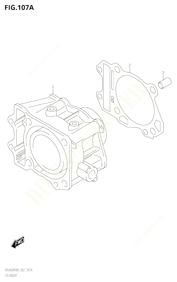CYLINDRE POUR SUZUKI BURGMAN 400 2020 POUR BURGMAN 400 AN400A M0 