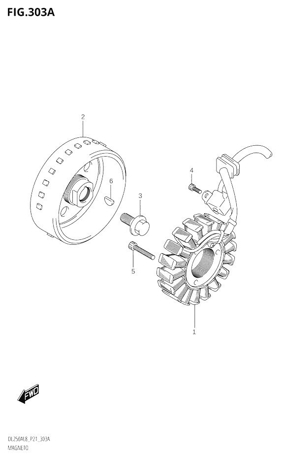 ALLUMAGE ROTOR STATOR POUR V STROM 250DL250A L8 2018