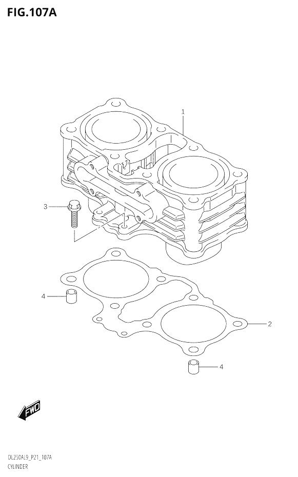 CYLINDRE POUR V STROM 250DL250A L9 2019
