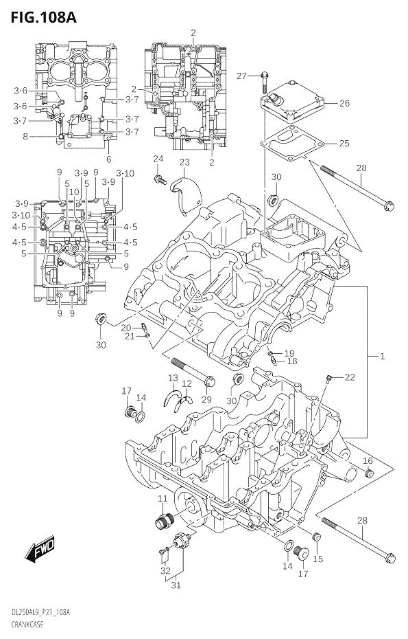 CARTER POUR V STROM 250DL250A L9 2019