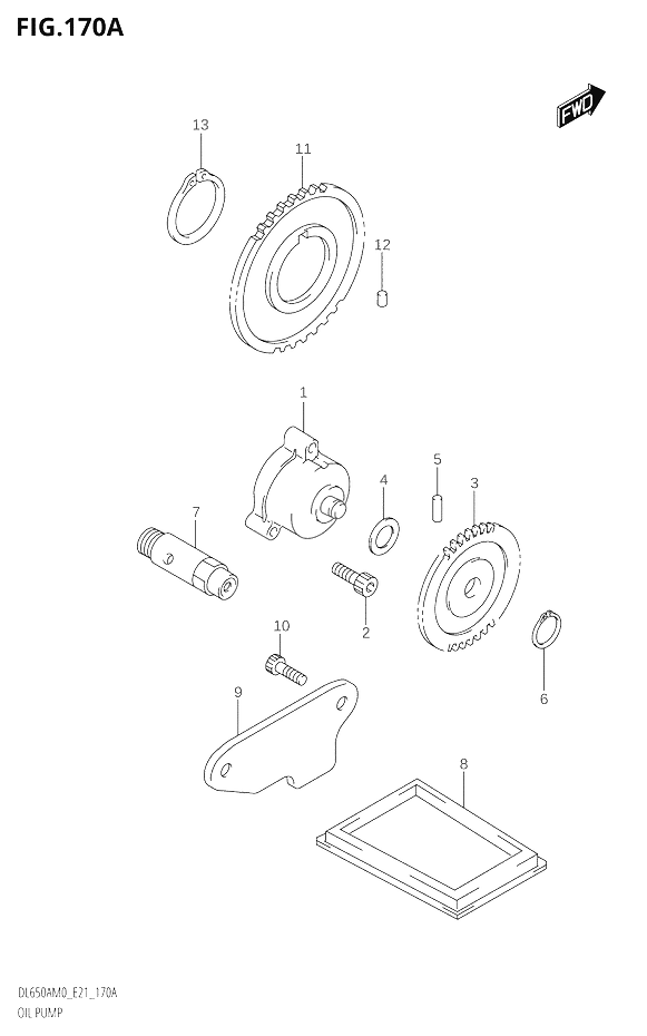 POMPE A HUILE POUR V STROM 650 ABSDL650A M0 2020