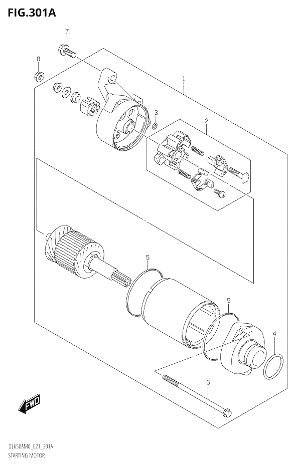 DEMARREUR POUR V STROM 650 ABSDL650A M0 2020