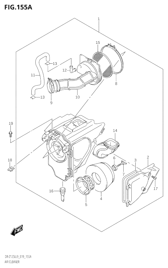 FILTRE A AIR POUR DR Z 125DR Z125L L9  2019