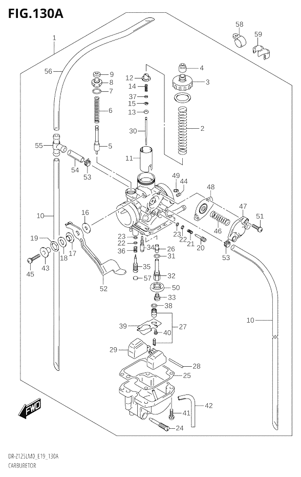 CARBURATEUR POUR DR Z 125DR Z125L M0 2020