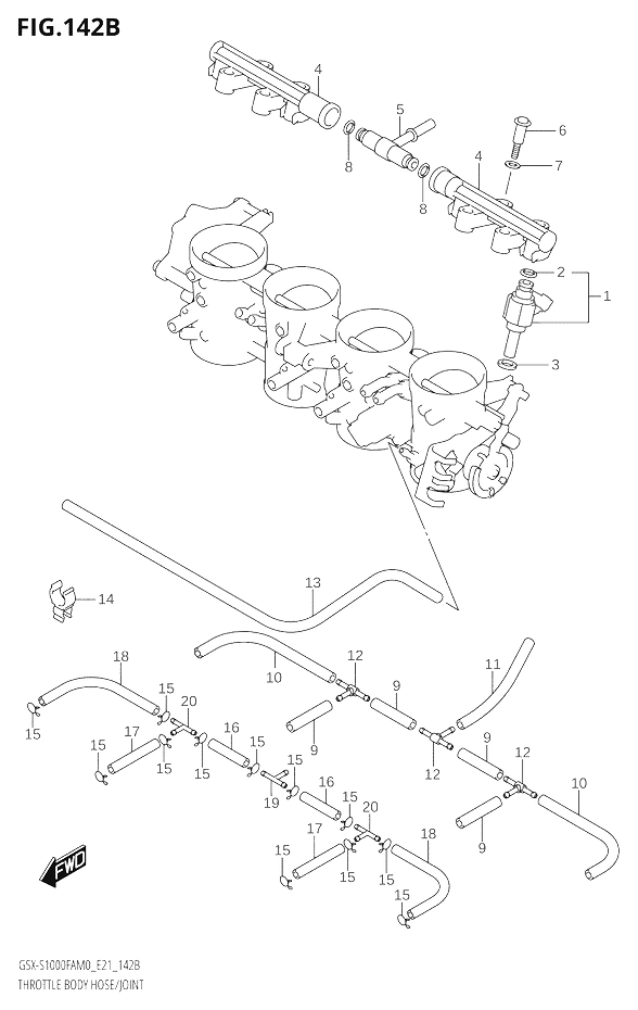 INJECTEURS POUR GSX S 1000 FGSX S1000FA M0 GSX S1000FZA M0 2020