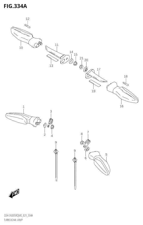 CLIGNOTANTS POUR KATANA 1000GSX S1000SRQ L9 2019