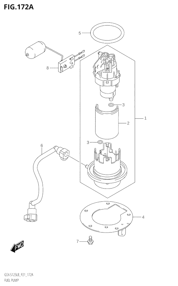 POMPE A ESSENCE POUR GSX S 125GSX S125MLX L8 2018