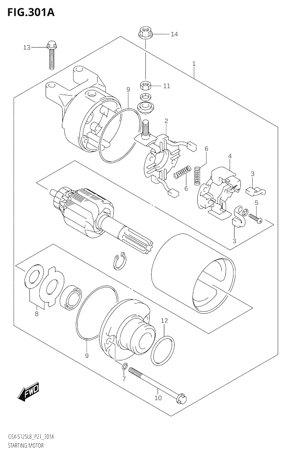 DEMARREUR POUR GSX S 125GSX S125MLX L8  2018