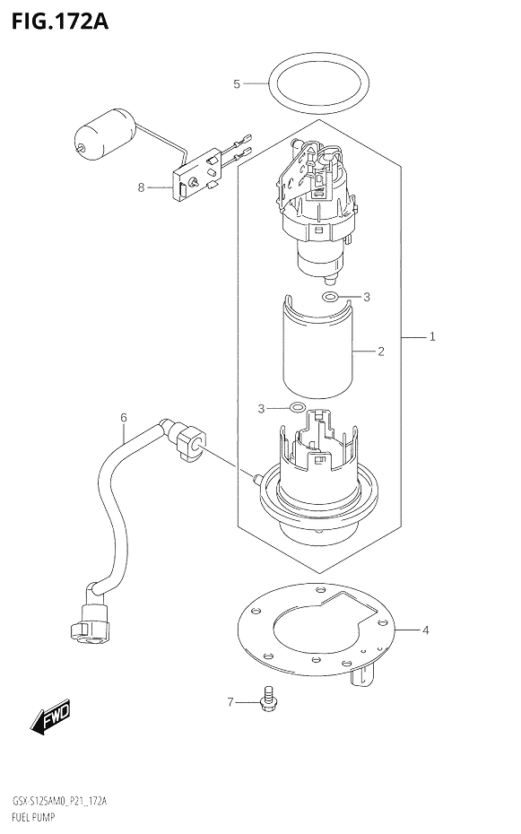 POMPE A ESSENCE POUR GSX S 125GSX S125A M0 GSX S125XA M0 2020