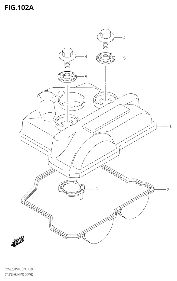 COUVRE CULASSE POUR RM Z 250RM Z250 M0 2020