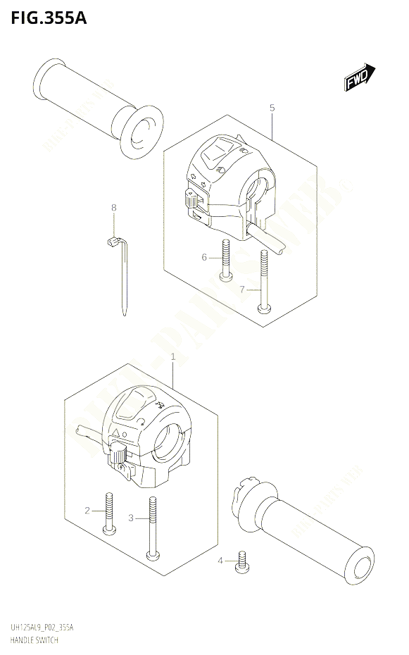 COMMODOS POUR SUZUKI BURGMAN 125 2019 POUR BURGMAN 125 UH125A L9 