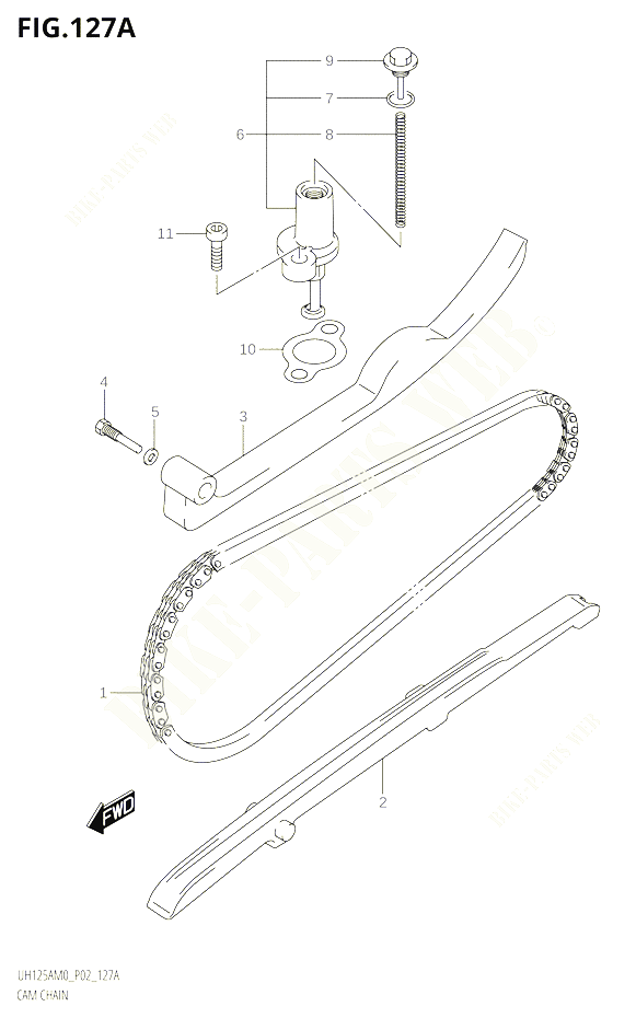 DISTRIBUTION POUR SUZUKI BURGMAN 125 2020 POUR BURGMAN 125 UH125A M0 