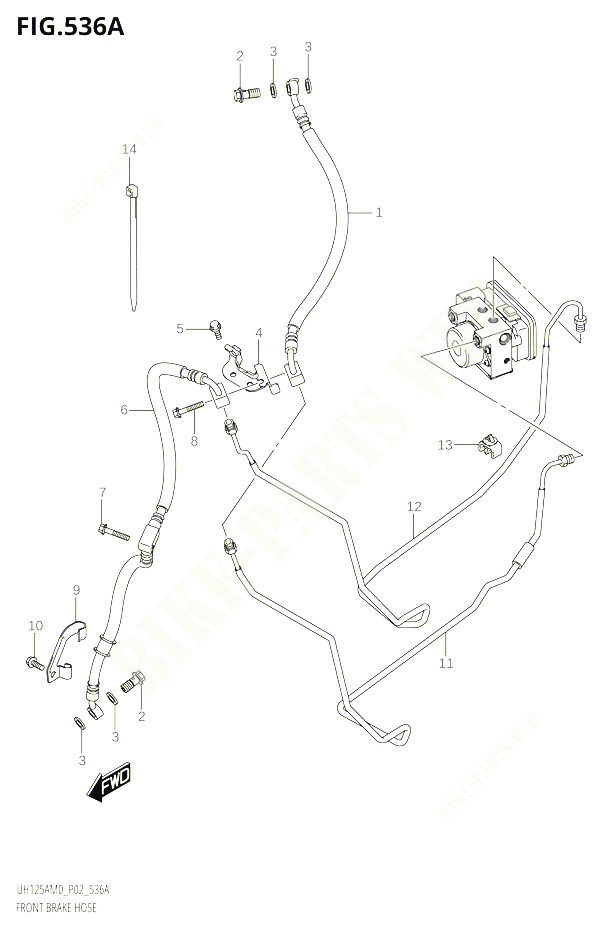 DURITE DE FREIN AVANT POUR SUZUKI BURGMAN 125 2020 POUR BURGMAN 125 UH125A M0 