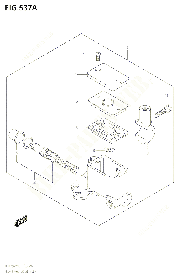 MAITRE CYLINDRE AVANT POUR SUZUKI BURGMAN 125 2020 POUR BURGMAN 125 UH125A M0 