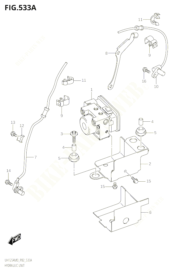 SYSTEME ABS POUR SUZUKI BURGMAN 125 2020 POUR BURGMAN 125 UH125A M0 